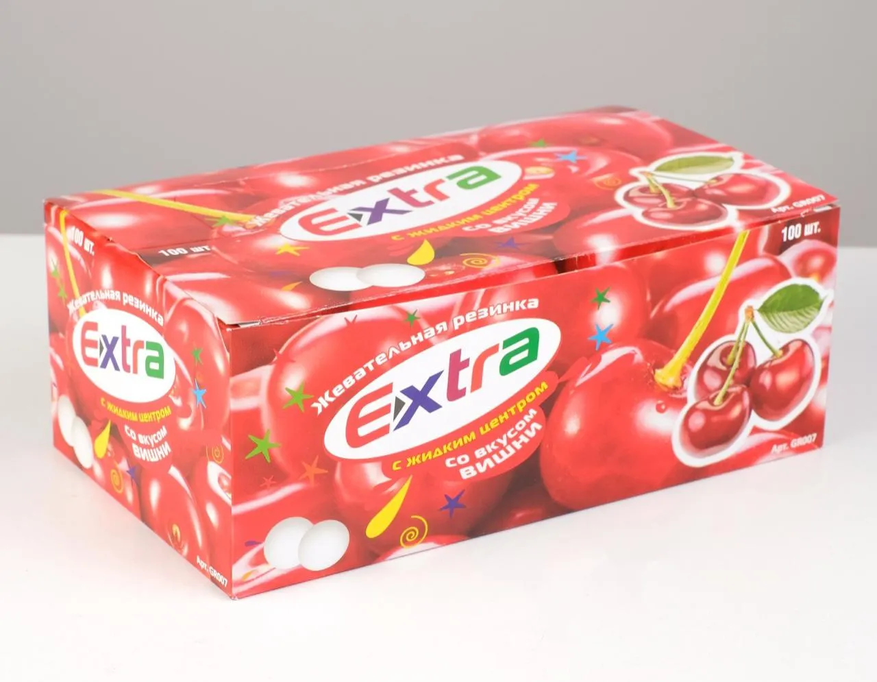 ЖЕВ РЕЗ EXTRA 20*100 ШТ ВИШНЯ