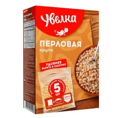 170 $Увелка$ Крупа в пакетиках для варки крупа перловая, 400г., 5 *80 гр ( 6 )