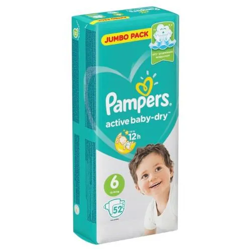 Памперс (Pampers) №6 - 52шт в пачке