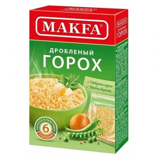 ИП Вискиев, Горох дробленный "МАКФА" 400гр., 9шт/Коробка