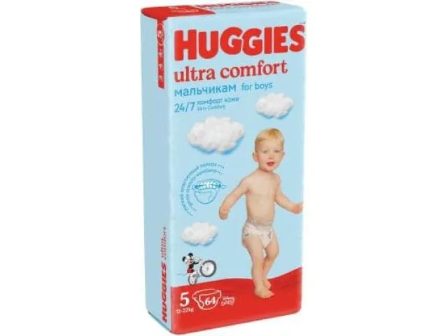 Хаггис ультра комфорт МАЛЬЧИКАМ (Huggies) №5 - 64шт в пачк